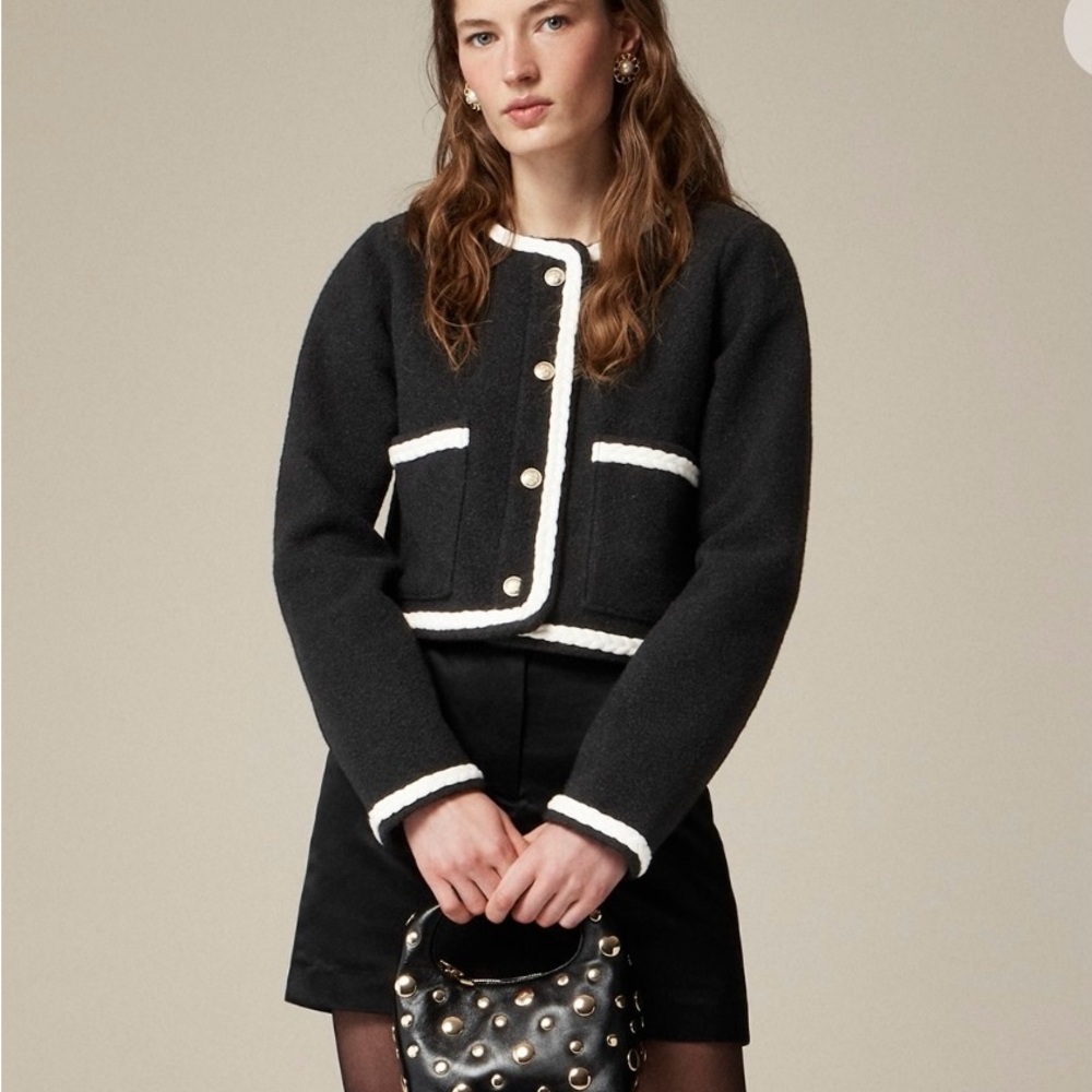 J. Crew Black and White Blazer